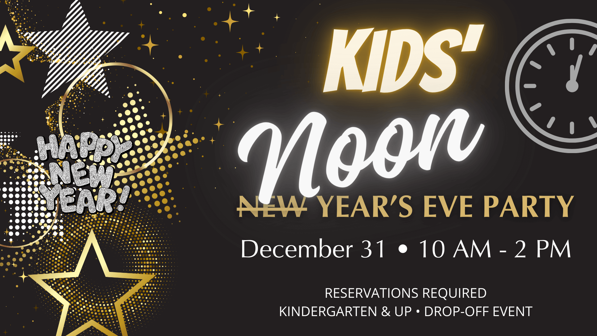Kids' NOON Year's Eve Party